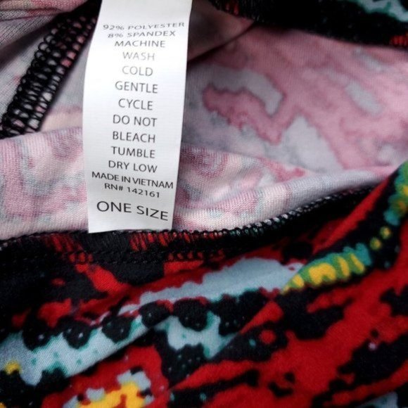 NWOT LulaRoe Legging Pants Womens OS - One Size Multicolor - Picture 5 of 5